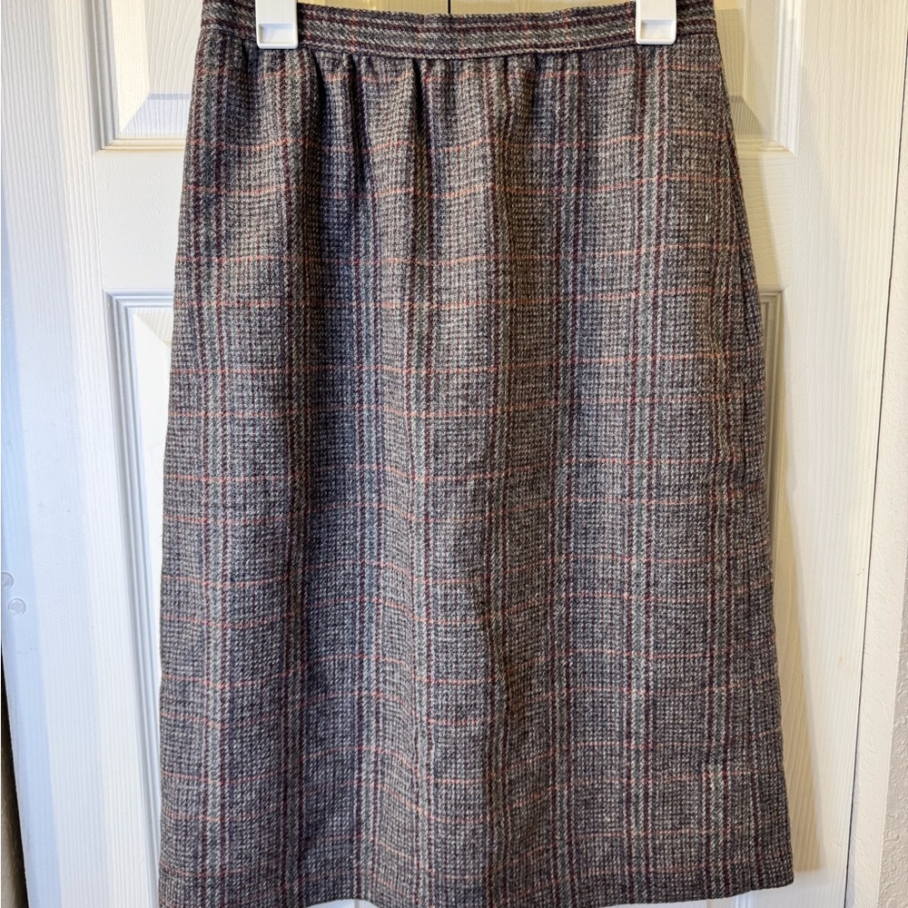 Elegant Checkered‎ A-Line Skirt